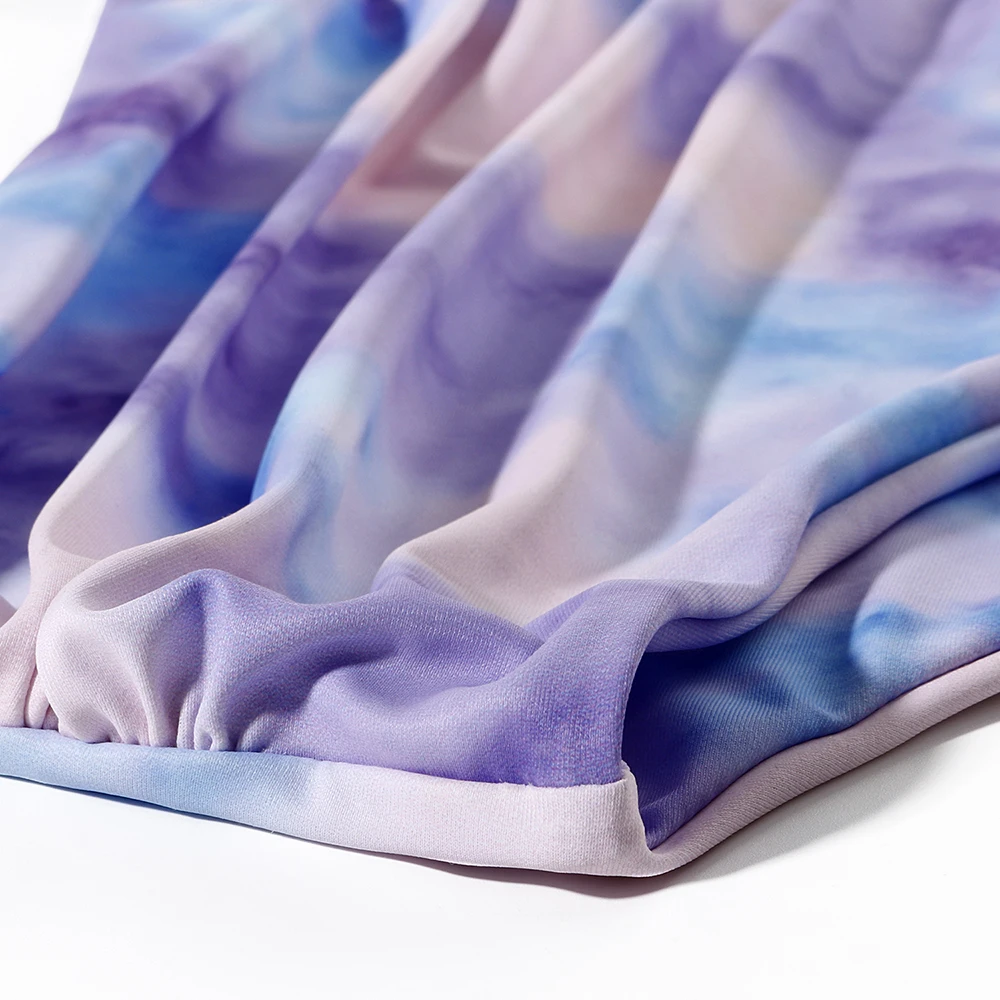 

Tie Dye Printed Bikini 2020 High Waist Bikini Push Up Half Shoulder Swimsuit Women Summer Beachwear Two Pieces Bikini Set