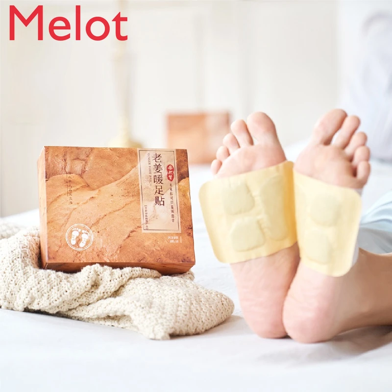 

Chinese Medicine Mature Ginger Foot Warmer Hot Compress Cold Repellent Warm Body Self-Heating Sole Acupunture Sticker