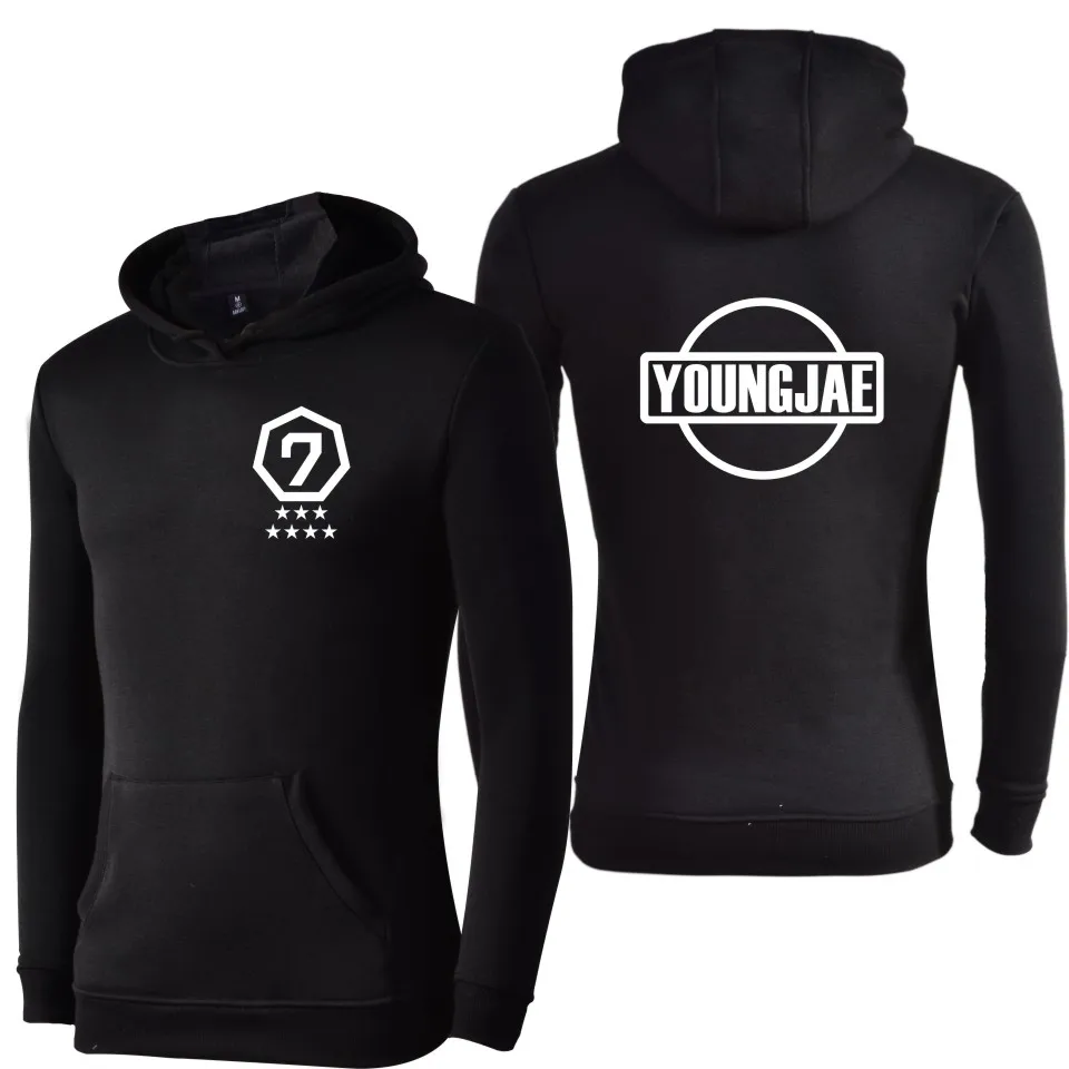 fashion GOT7 Hoodies Sweatshirts men/women Popular Combination JB JR Jackson Mark Bambam high quality Casual autumn warm clothes | Мужская