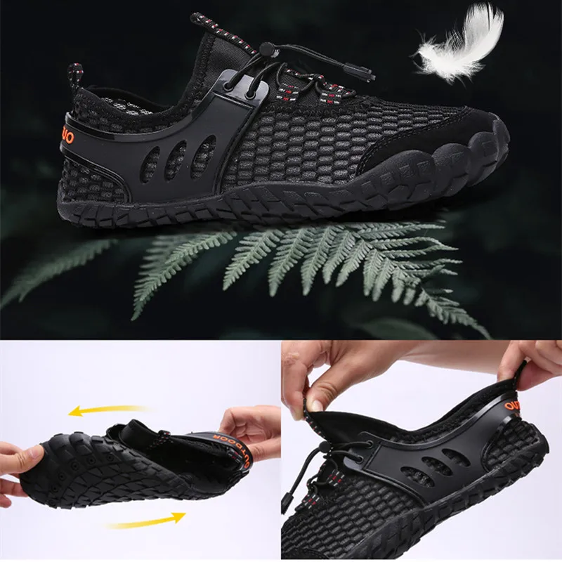 Кроссовки мужские сетчатые дышащие легкие Нескользящие для занятий спортом на