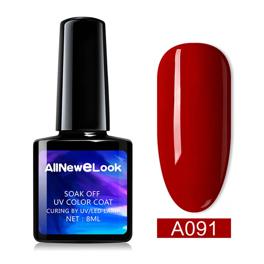 

AllNeweLook Wine Red Gel Nail Polish For Party Makeup Christmas Soak Off Varnish Gellak Red Color Wine Charm Gel Nail Polish