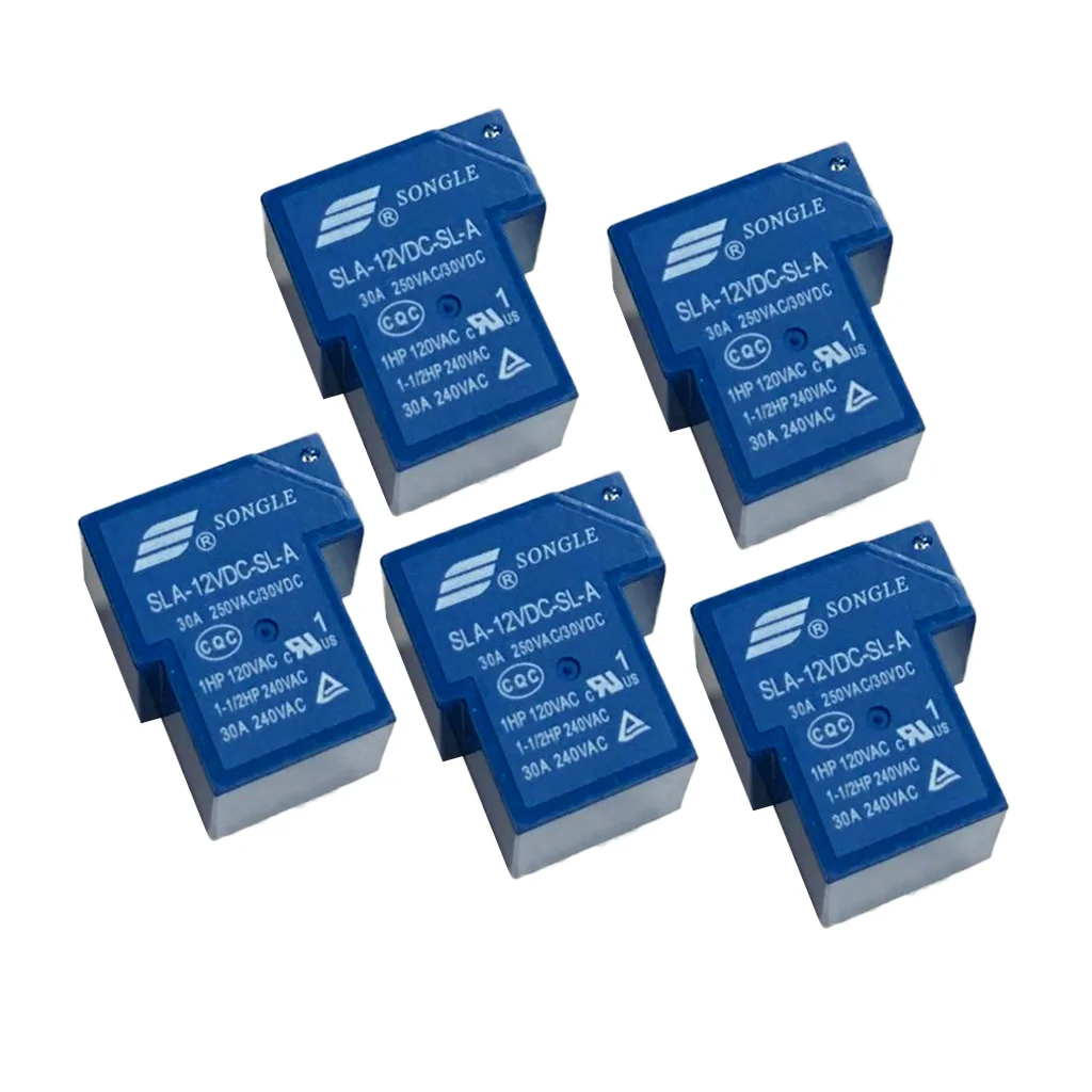 5 шт. 12 в 1 CH Реле SLA-12VDC-SL-C 250 В переменного тока 30V 30A DC мастерской | Обустройство дома