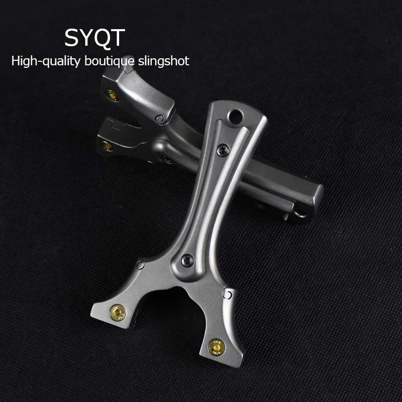 

Titanium Cip Slingshot High Precision Free Tying Fast Pressing Outdoor Combat Precision Device Vigorously With Sight