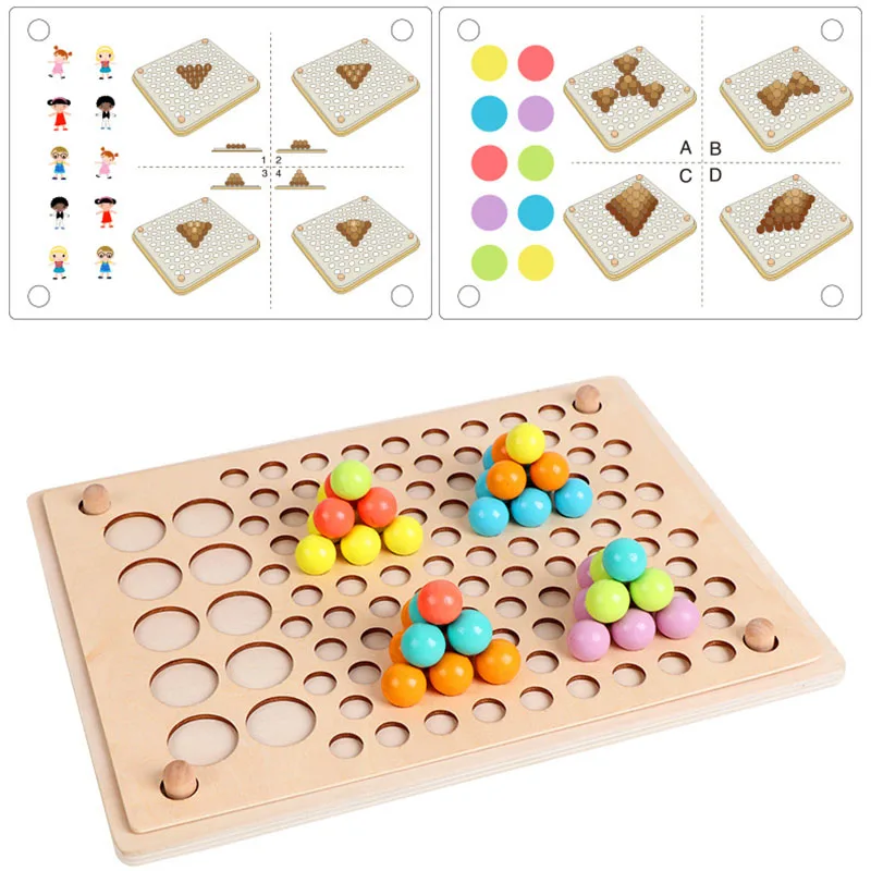 Игрушка головоломка Монтессори для раннего обучения игрушки детей дошкольного