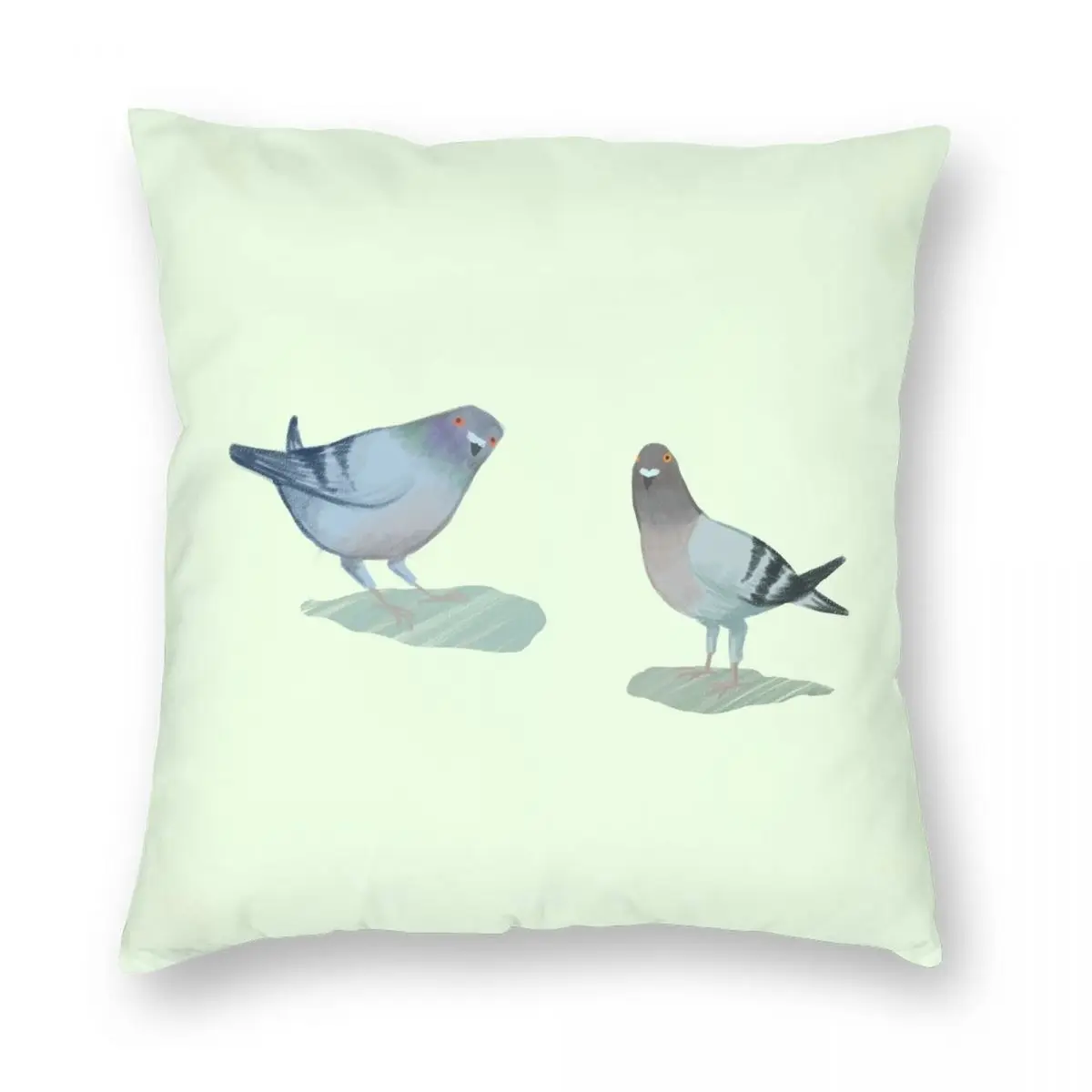 

Голубей, наволочка из полиэстера и льна, с бархатным рисунком, украшение на молнии, Фотофон 18 дюймов