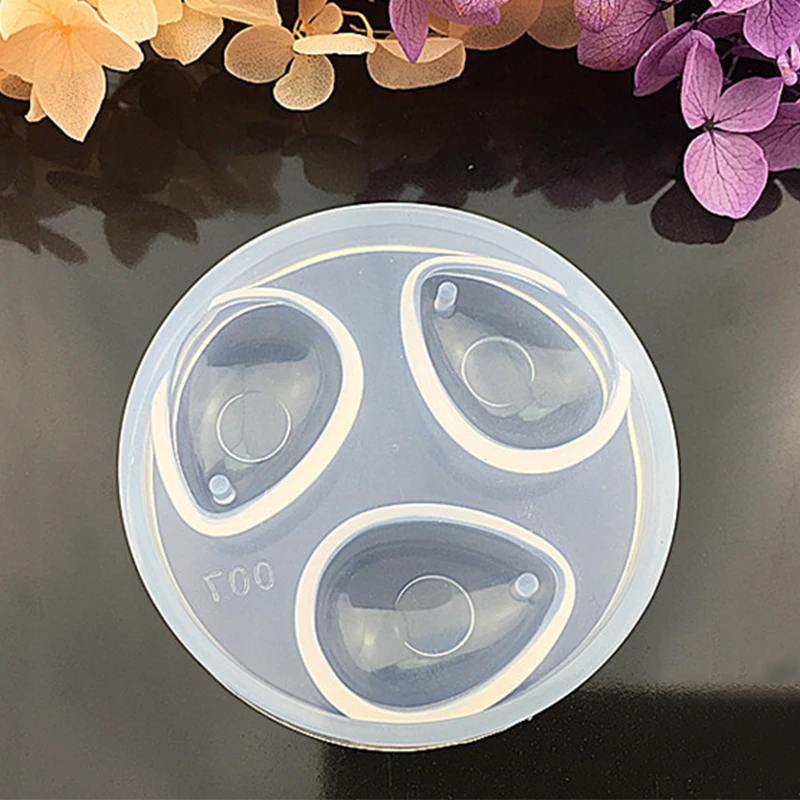 Силиконовая форма в виде капли воды эпоксидная смола кристалл бриллиант браслет