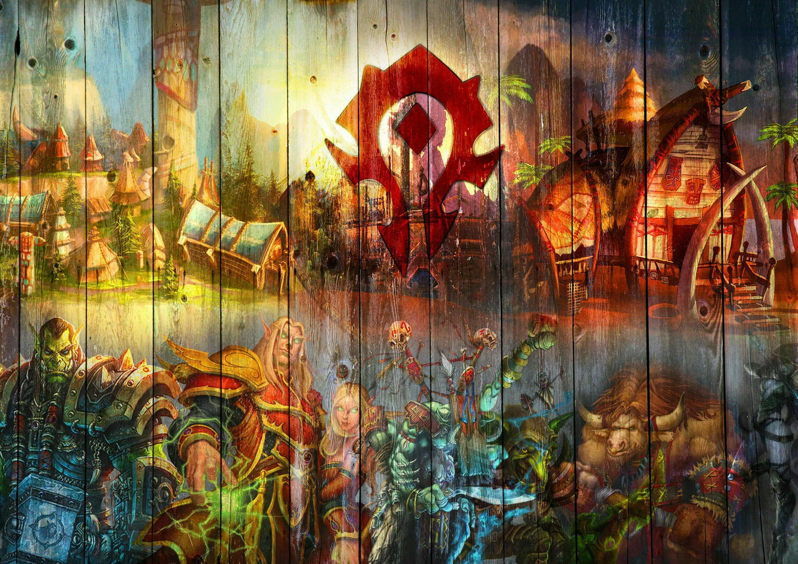 Шелковый плакат World of Warcraft Wow Alliance с художественным принтом домашний Настенный