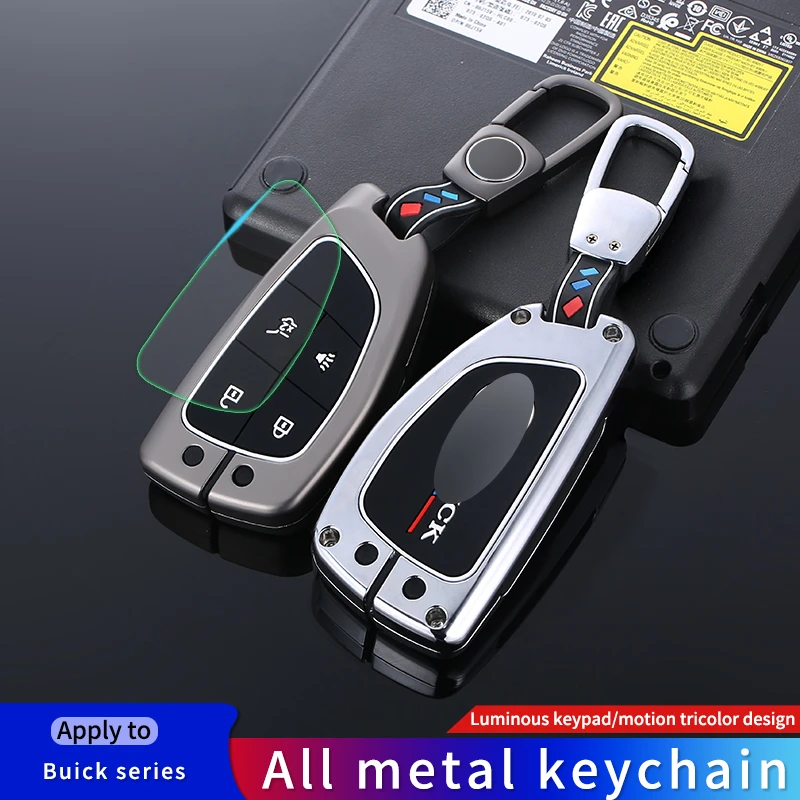 

Zinc Alloy Car Key Case For Buick Envision 2021 Envision PLUS Metal Key Cover Key Shell Interior Accessories