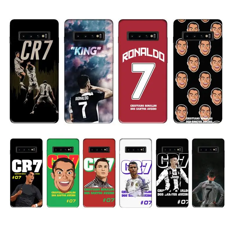 CR7 Криштиану Роналду роскошный брендовый чехол для samsung galaxy S8 S9 S10e S20 PLUS J6 J600