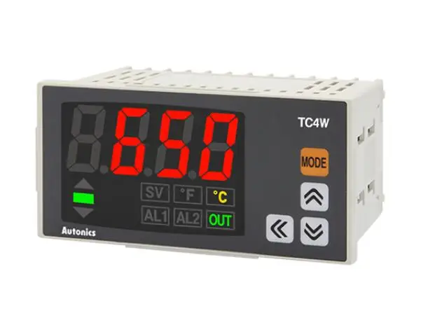 Refletor de Dígitos Controle de Temperatura Din W96 x H48 mm Display Único Controle Pid Saída Relé e Ssr Saída de Alarme 100240 Vac