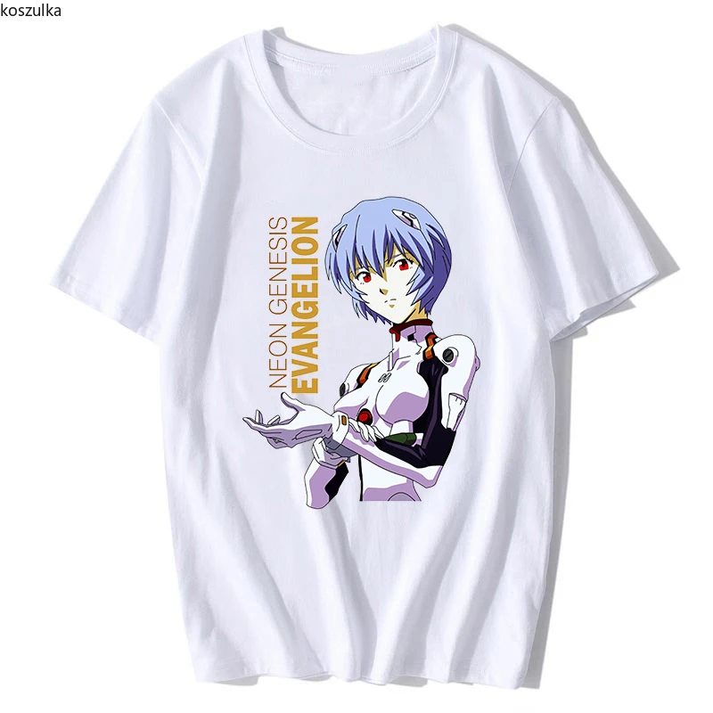

Rei Ayanami T Shirt Unisex Women Funny Japan Anime Hip Hop Manga Streetwear T-shirt Casual Short Sleeve Oversized Tees Tshirt