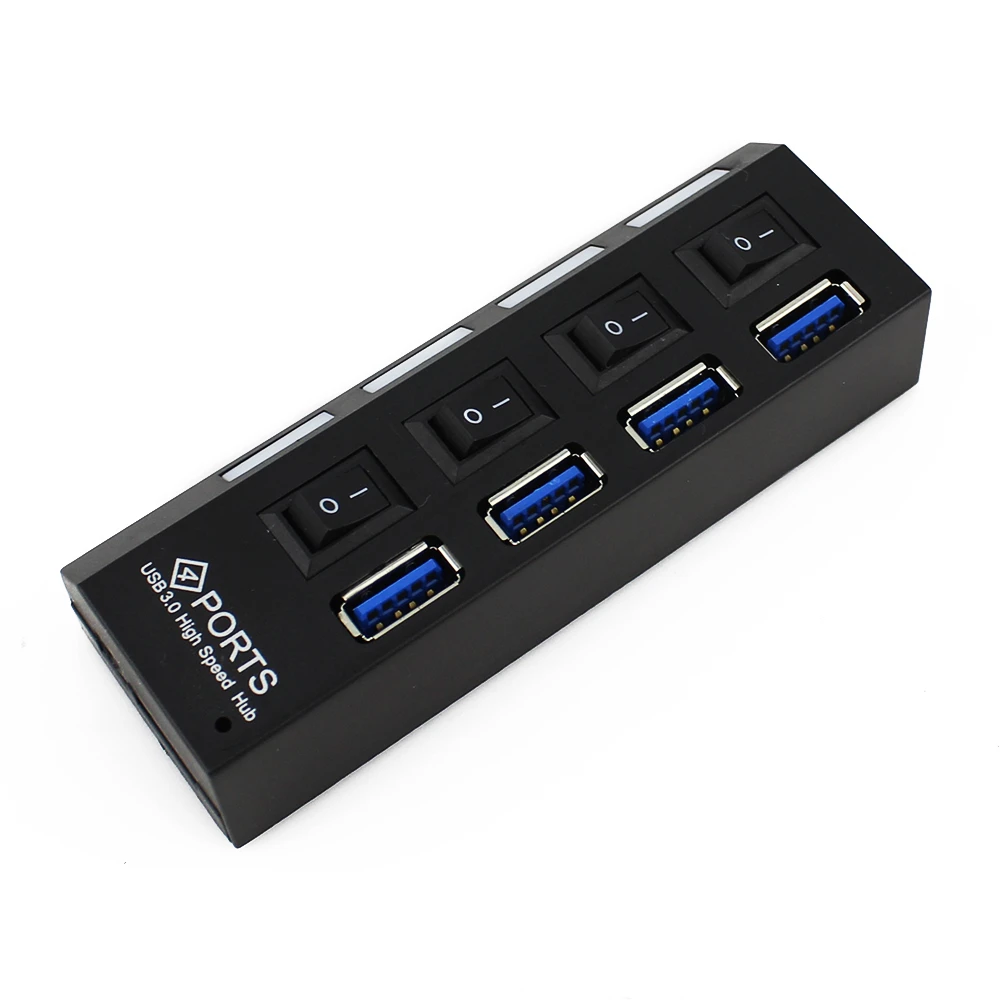 USB 3 0 концентратор высокой скорости питания ed 4 порта сплиттер адаптер все в одном