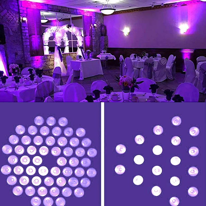 

Dmx512 LED Par Light UV Disco Lamp Mini Ultravioltet Projector For Home