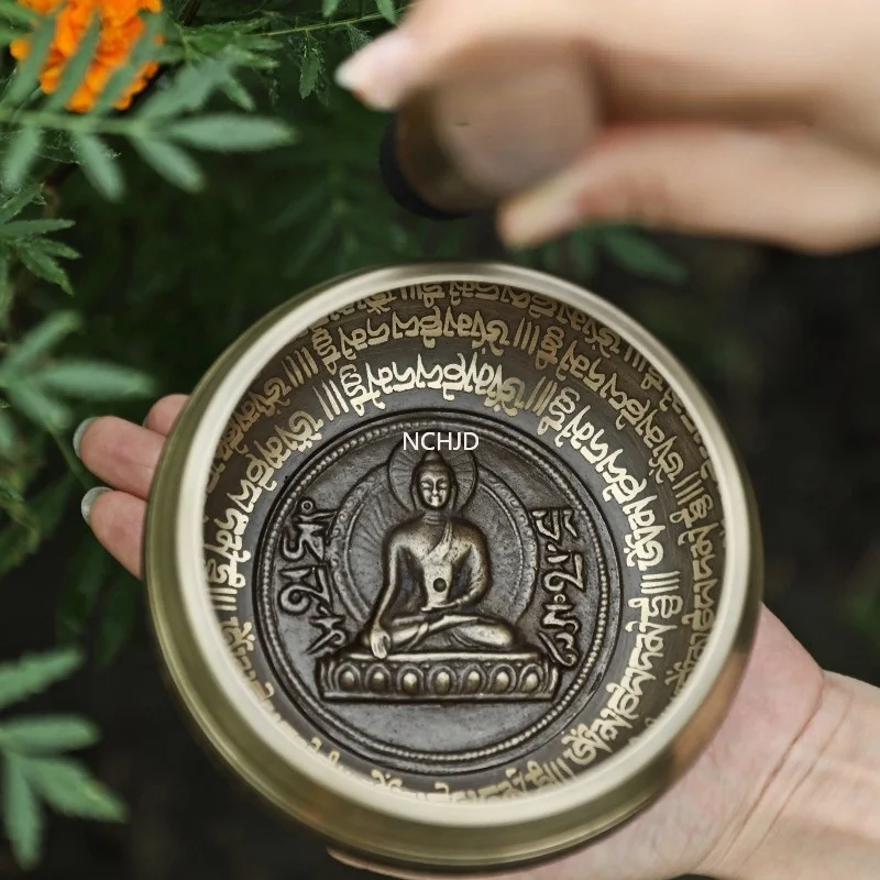 Чаша для пения тибетская 11 см декоративная медная чаша в тибетском стиле йоги