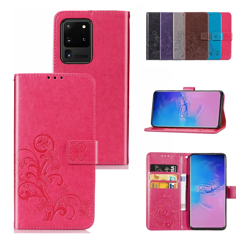 

Solid Color Ultra Thin Leather Phone Case For Samsung Galaxy S20 Ultra S10 Lite S9 S8 Plus S7 S6 Edge With Card Slot Cases Capa