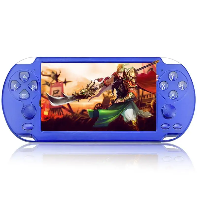 Небесно-голубой Игровая приставка X9 для psp, портативная ретро-игра, экран 5,1 дюймов, Mp4 плеер, Игровая приставка, поддержка камеры, видео, электронной книги - Цвет: Небесно-голубой