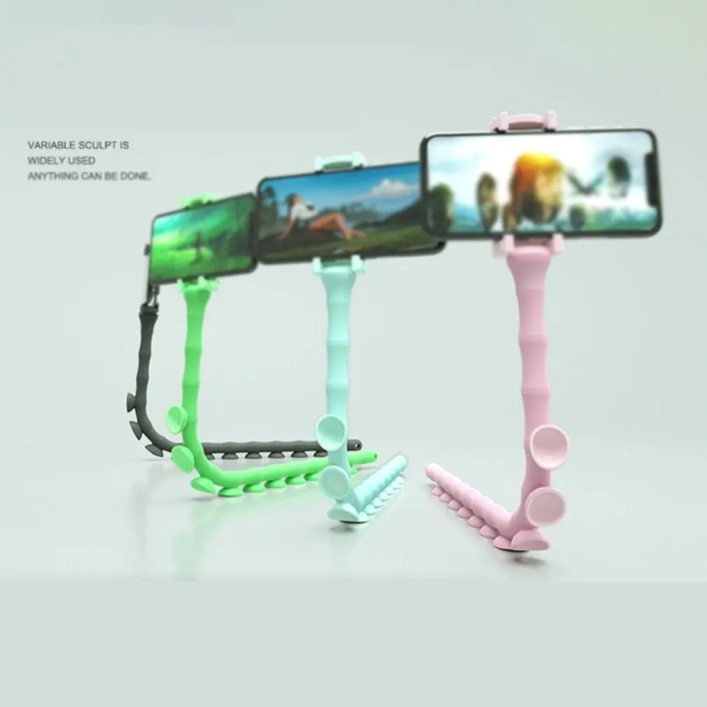 Фото Phone Holder Bracket Cute Lazy Mobile Support Multifunctional Silicone Suction Cup Мобильные телефоны и аксессуары Phone Holder Bracket Cute Lazy Mobile Support Multifunctional Silicone Suction Cup Мобильные телефоны и аксессуары