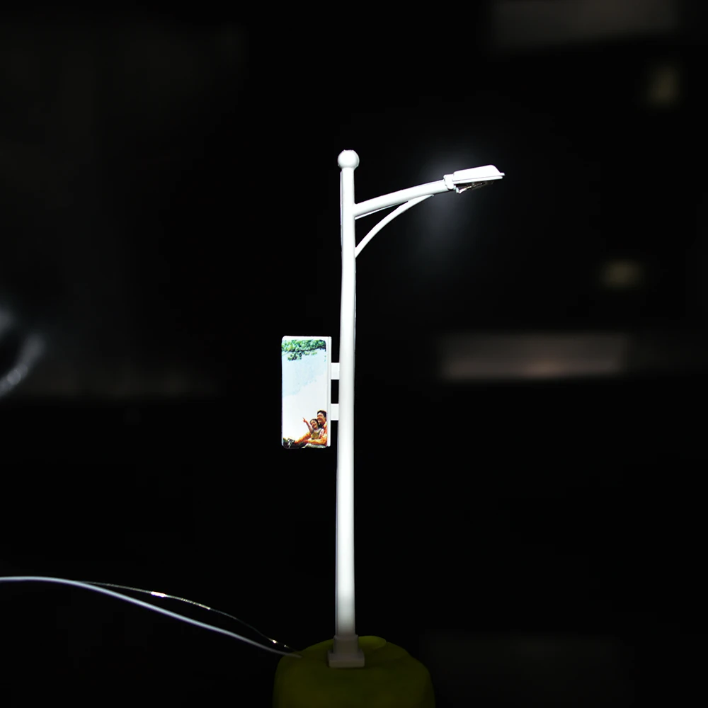 Уличный свет 1:100 Масштаб реклама лэмппост железнодорожный поезд макет диорама