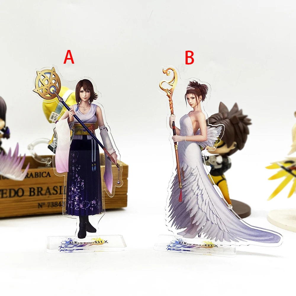 

F Fantasy FF10 X 10 Yuna wedding dress HM acrylic stand figure model plate holder cake topper anime Japanese