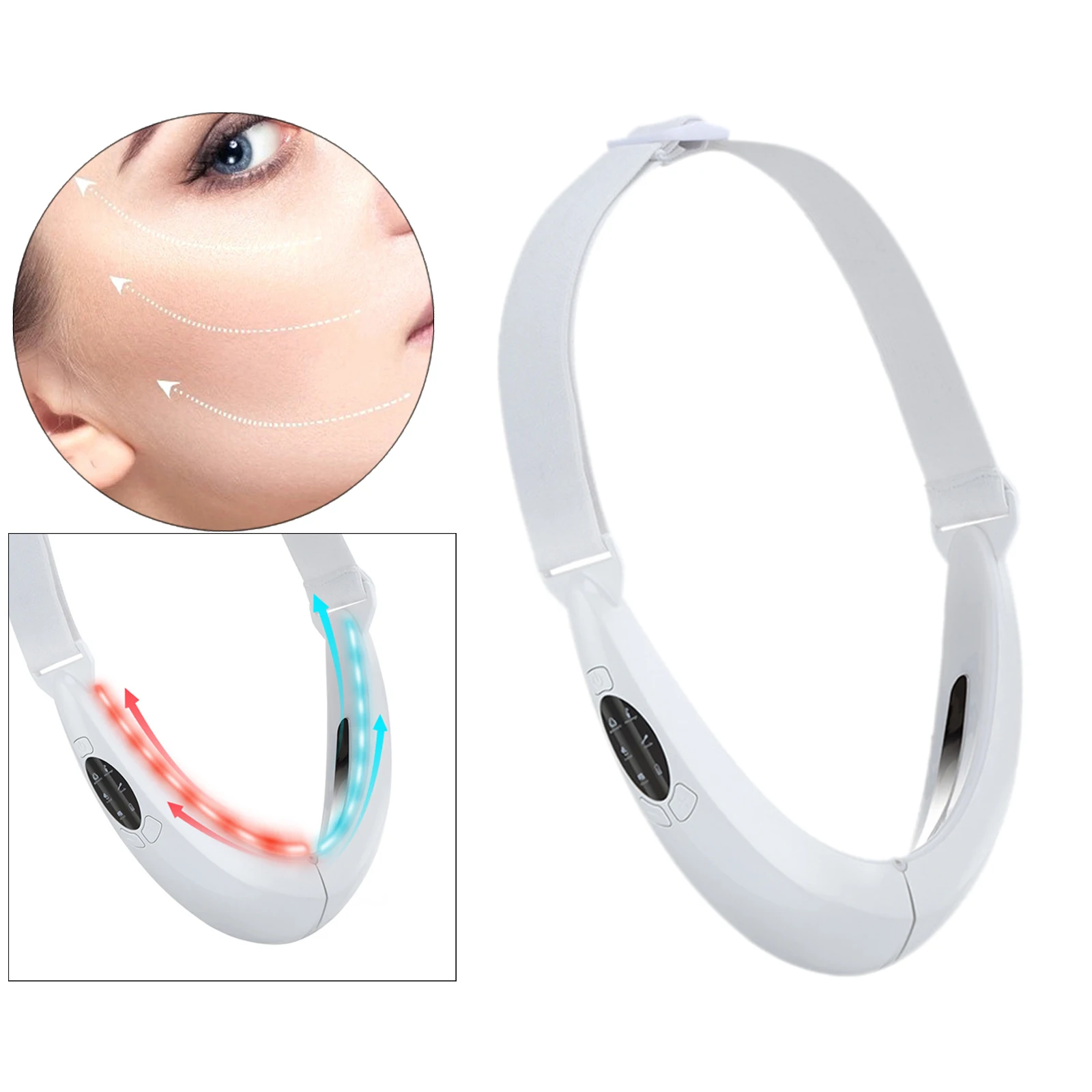 Перезаряжаемый V-образный Массажер для формирования лица укрепляющий тонкий