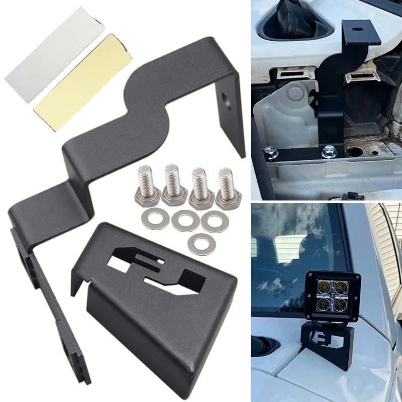 Фото Для Toyota Fj Cruiser 2007-2016 Авто столб Монтажный кронштейн светодиодный передний капот светильник Точечный светильник держатель №1