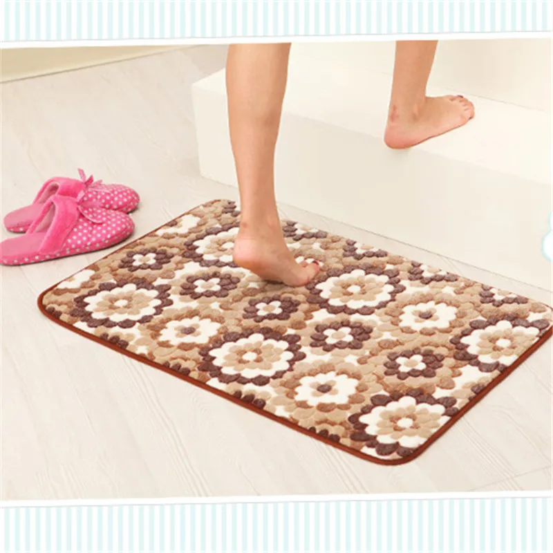 Низкая цена современный Печатный коврик для кухни ванной туалета Нескользящие
