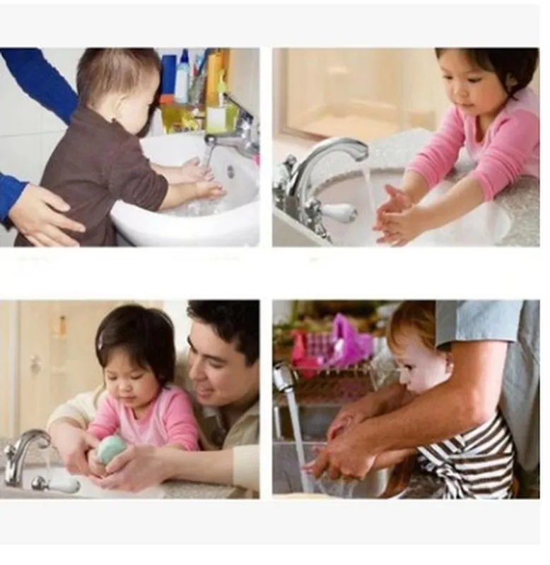 Cute Bathroom Sink Faucet Chute Extender Crab Children Kitchen Washing Hands Convenient Helper | Дом и сад