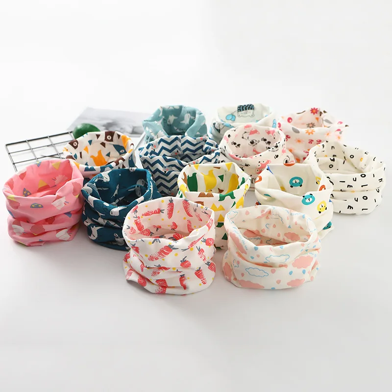 Новинка Леопардовый детский шарф с принтом зебры и цветов Зимний теплый круглым