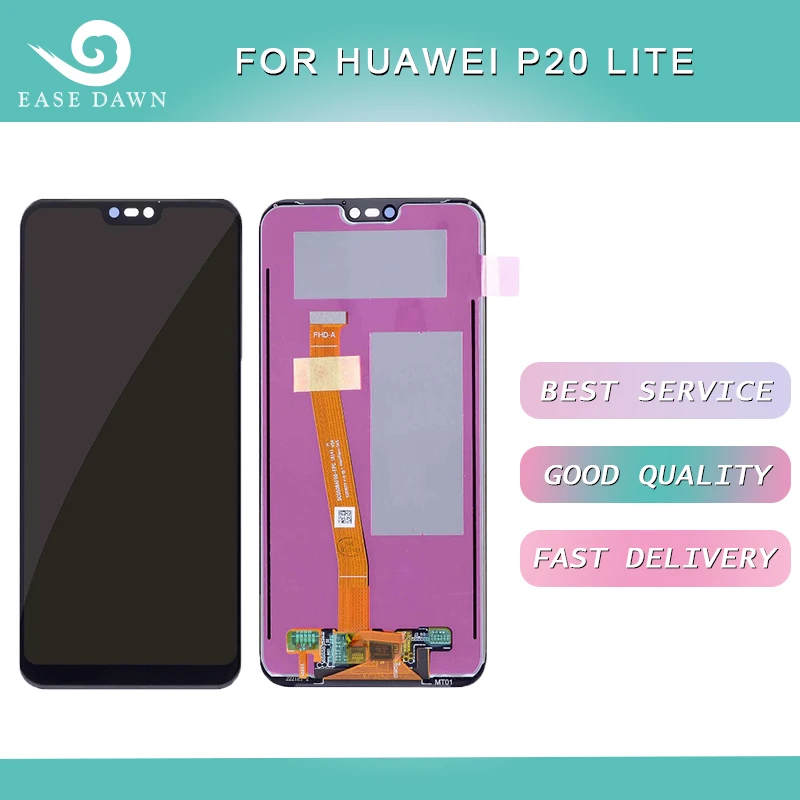 ЖК дисплей IPS для Huawei P20 LITE экран + сенсорная панель дигитайзер в сборе