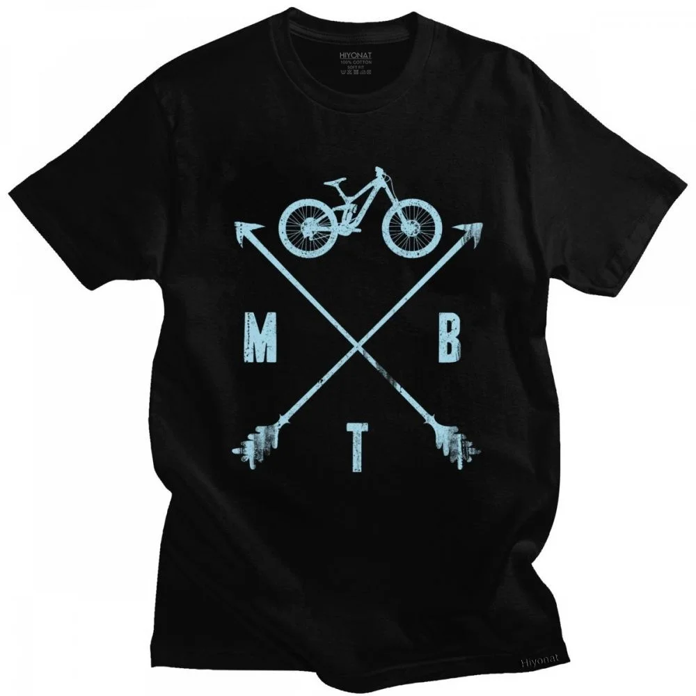 

MTB Travel Bike T shirt Homme Mountain Biker T-shirt Bicycle Cyclist Biking Tees Short Sleeved Novelty Tshirt Gift