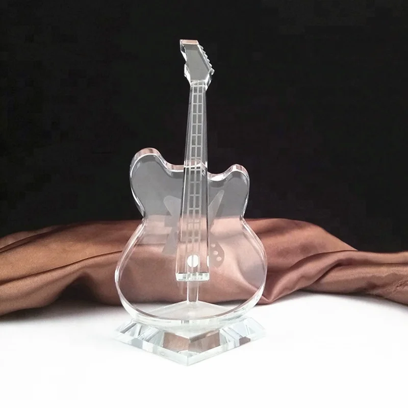 Новый музыкальный хрустальный трофей гитара для чемпиона размер может быть
