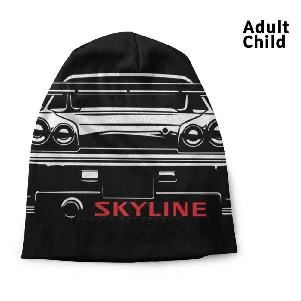 

Skyline R34 Knitted Cap Casual Beanies Hip-Hop Hat Gtr Skyline R34 Made In Japan Gtr R35 R35 Car Japanese Nissan Gtr Skyline