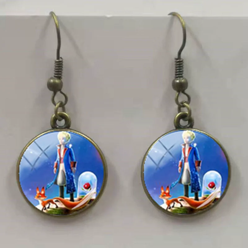 bronze / Новая мода Le Petit Prince Hook Серьги маленькое украшение Маленький принц французский Сказочный Стиль серьги аксессуары - Окраска металла: bronze