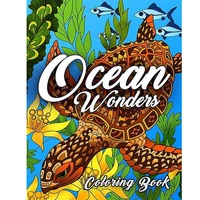 ocean coloring book featuring relaxing ocean scenes tropical fish and beautiful sea creatures 30 page