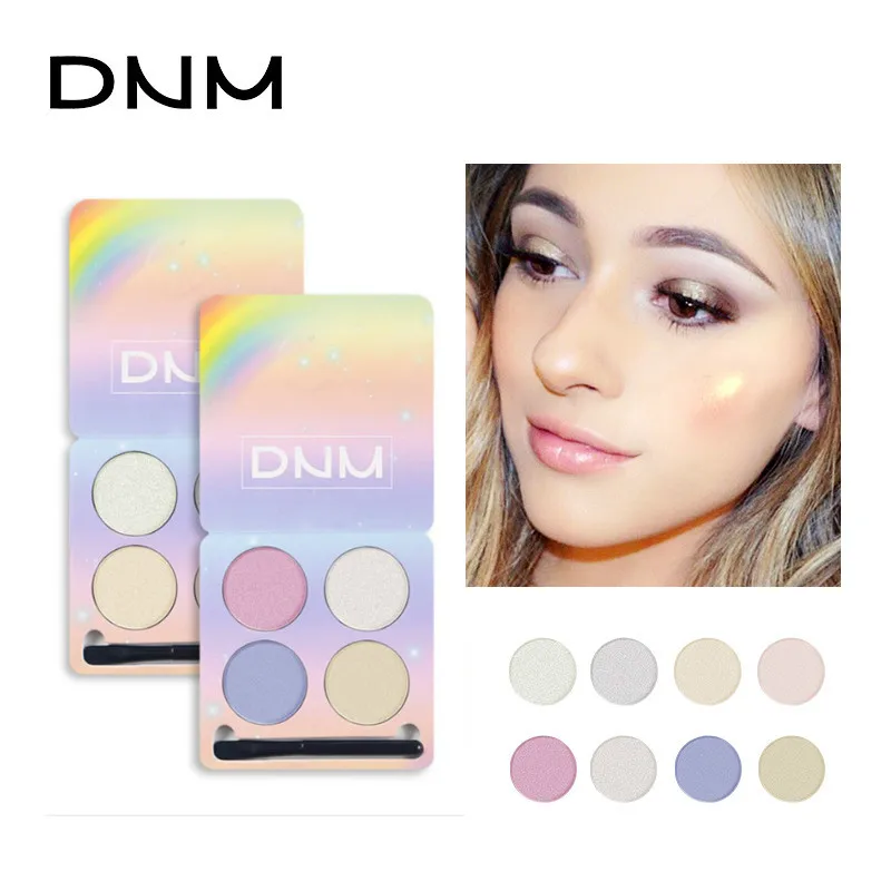 

DNM 4 Color Chameleon Eyeshadow Palette Facial Makeup Glitter Eye shadow Palette with Brush Shimmer Cosmetic