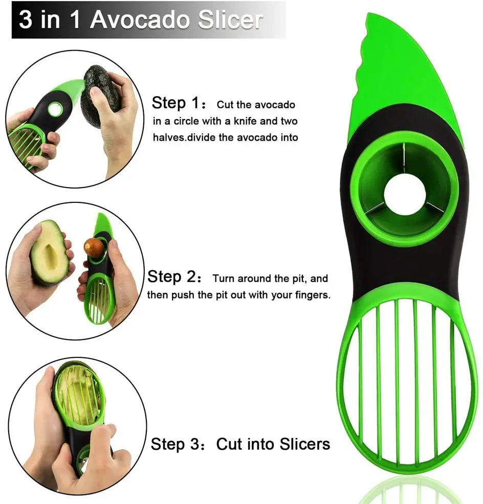Нож для резки авокадо 3 в 1 инструмент многофункциональная Терка нож резак