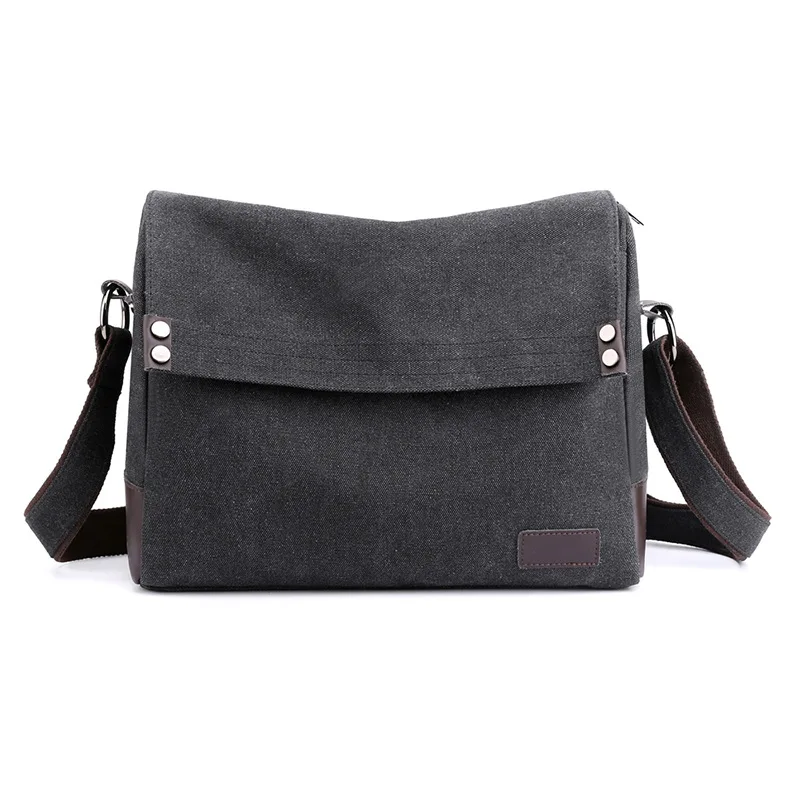 New Canvas male shoulder bags fashion Large cross body bag Casual Big crossbody bags for men 4 colors Man messenger bag