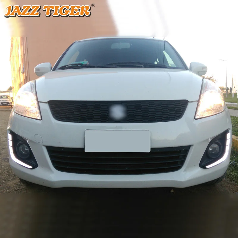 Джаз Тигр желтый указатель поворота Функция Водонепроницаемый 12В дневные