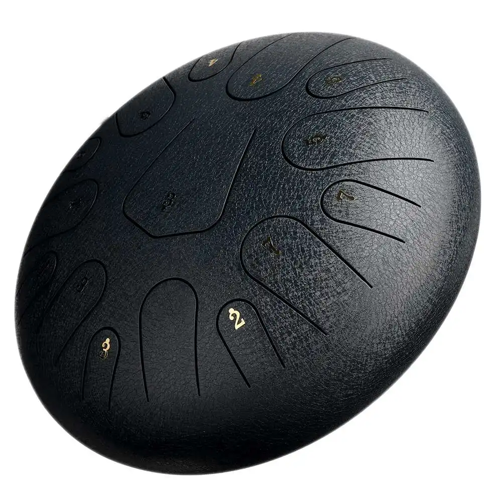 

12 Inch Steel Tongue Drum 15 Notes C Major Hand Drums Tankdrum Musical Instruments with Mallets Bag