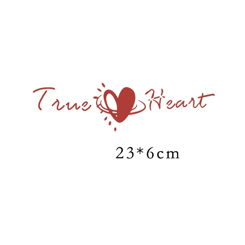 

23x6cm New Simple Letters Heart Iron on Patches For DIY Heat Transfer Clothes T-Shirt Thermal Stickers Decoration Printing