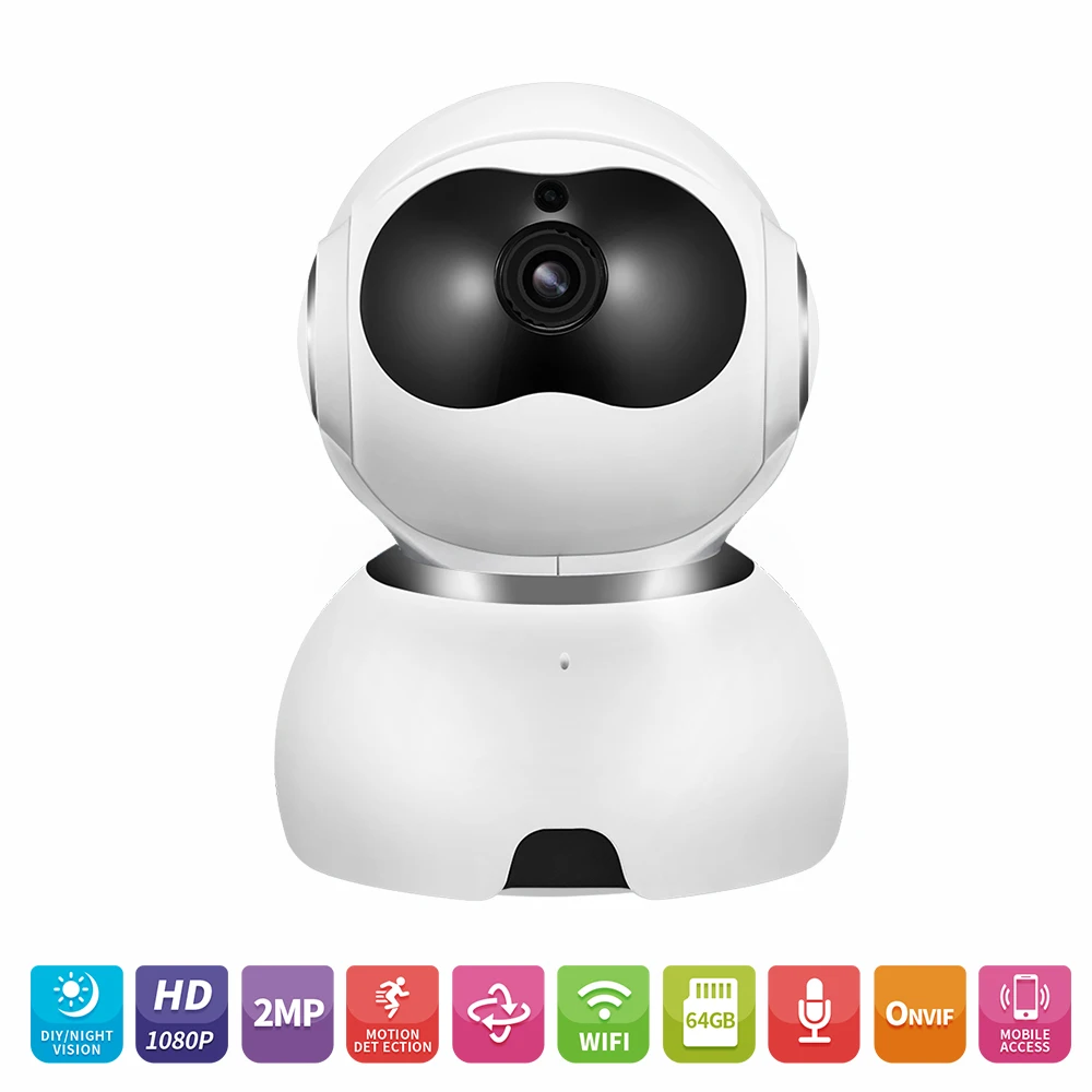 IP камера 2 Мп 1080P Wi Fi ночное видение|Камеры видеонаблюдения| |