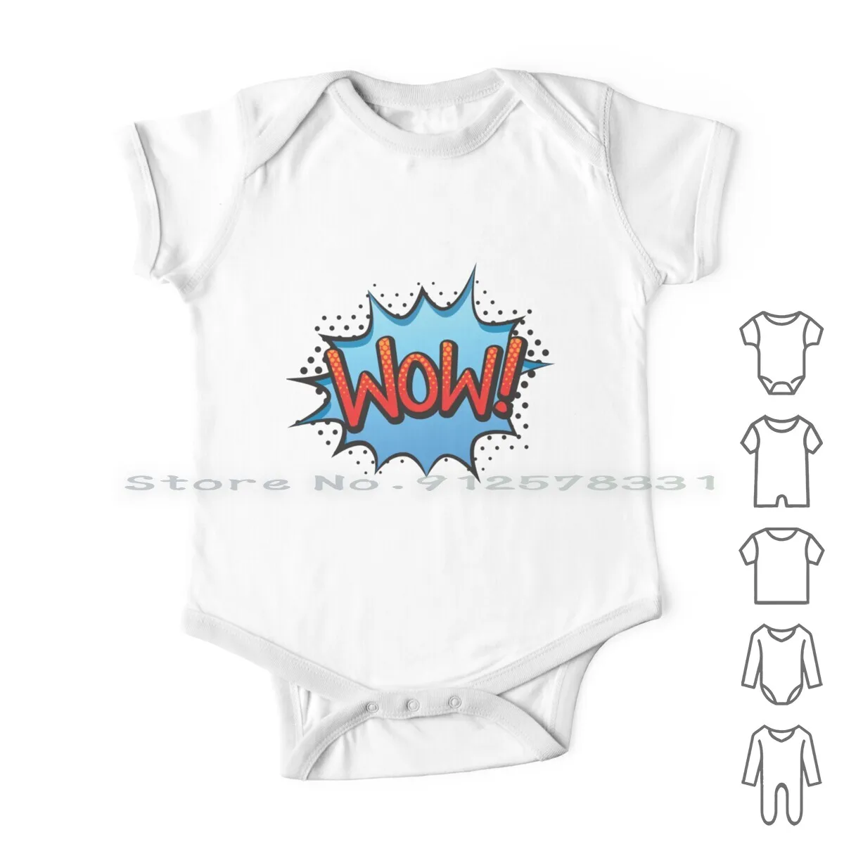 

Wow! Comics Design By Clumsy Duck Mia Newborn Baby Clothes Rompers Cotton Jumpsuits Comics Wow Cartoon Comic Book Fresh Fancy