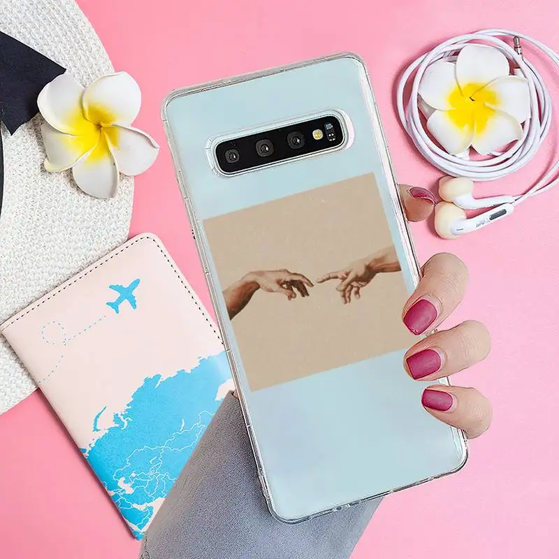 

Art Abstract Paintings Phone Case Transparent for samsung A 21s 50 71 S 8 9 20 20fe note 10 20 ultra plus