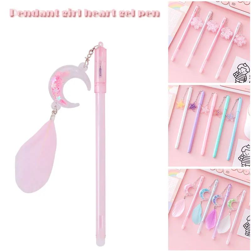 

Kawaii Pendant Pen 0.5mm Novelty Cute Pens Student Fancy Stationery Cartoon Writing Pen Office School Supplies for Girls