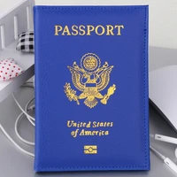 trassory travel litchi pattern leather usa passport cover us rfid protection credit card passport holder case