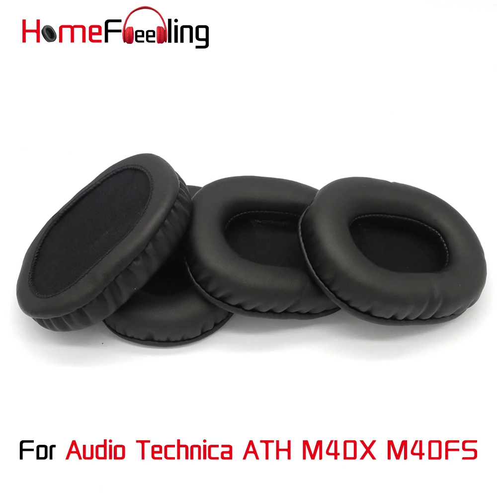 

Амбушюры Homefeeling для Audio Technica ATH M40X M40FS, круглые универсальные запасные части для Leahter, амбушюры