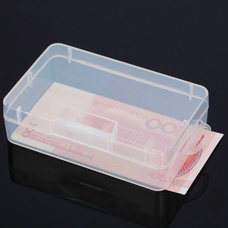 

Rectangular Plastic Clear Storage Box Jewelry Parts Container Case Organizer