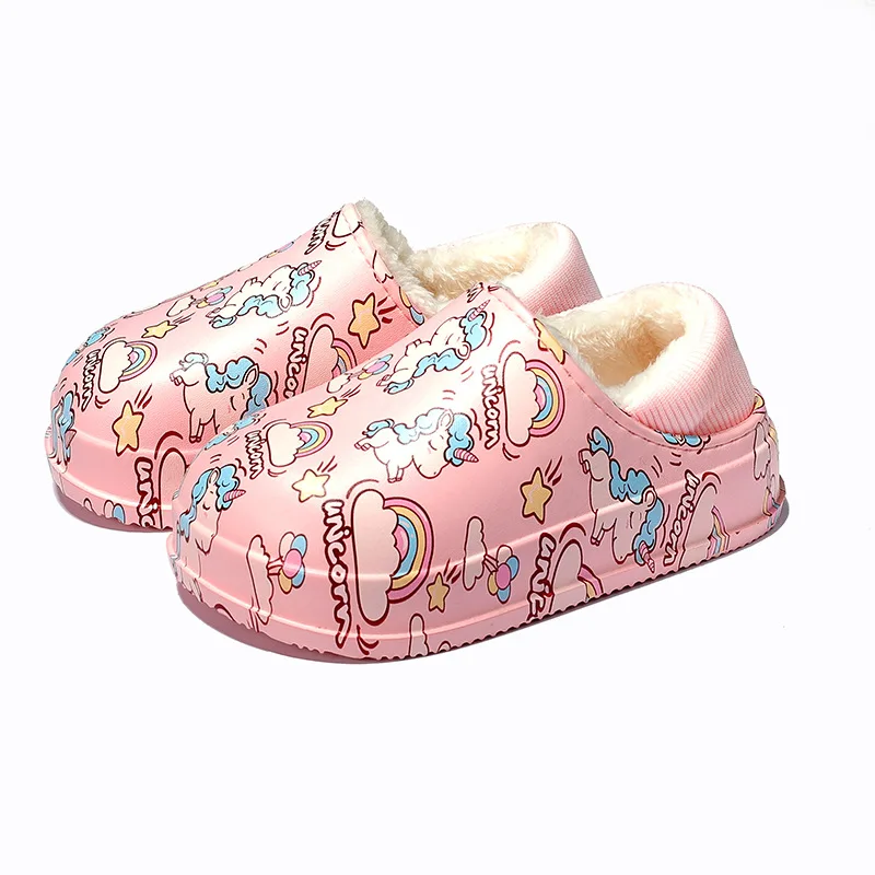 Детская обувь детские тапочки зимняя для девочек и мальчиков плюшевые хлопковые