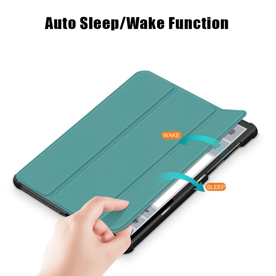 

Premium PU Leather Case for Lenovo Tab K10 2021 Flip Cover TB-X6C6X X6C6F Smart Cover with Auto Sleep Wake UP Function