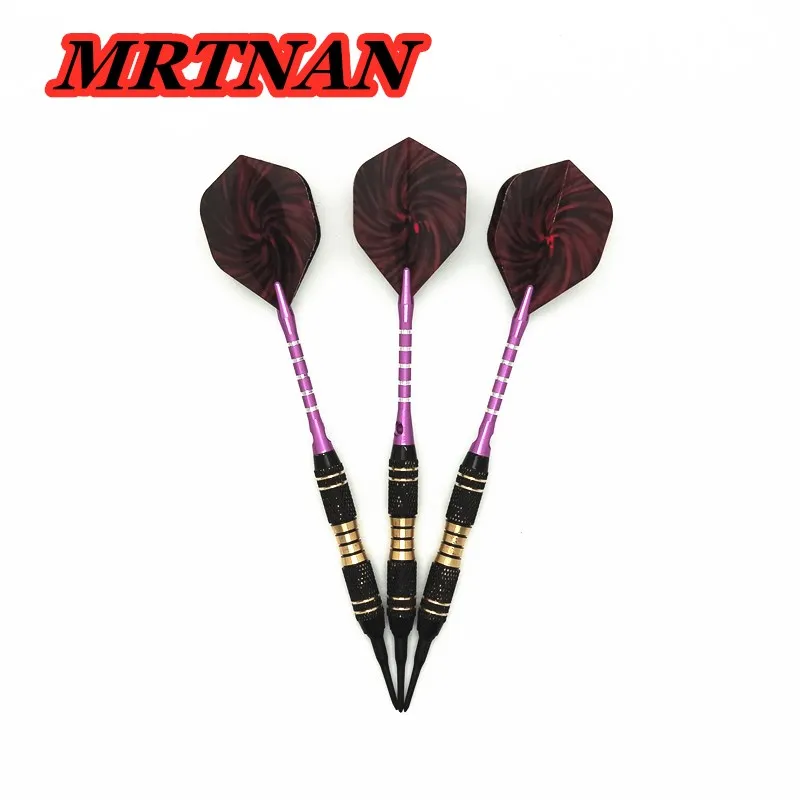 

Indoor throwing game darts high quality 3PCS professional 18g electronic soft dart with aluminum alloy dart rod PET dart wing